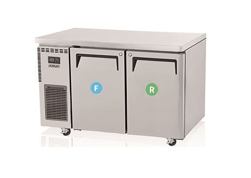 Skipio SURF12-2 Dual Temp Undercounter Combo Fridge/ Freezer 2 Solid Doors
