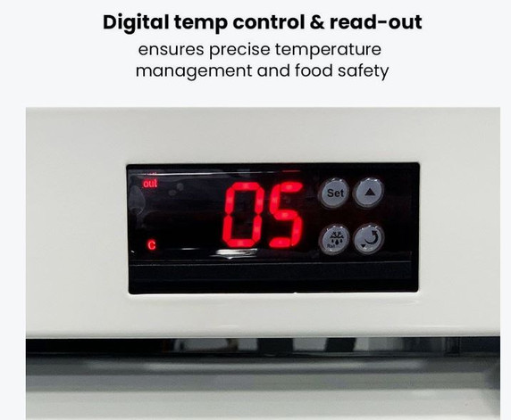 Single Glass Door Colourbond Upright Drink Fridge White LG-540P