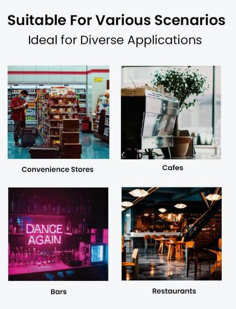 Single Glass Door Colourbond Upright Drink Fridge White LG-540P