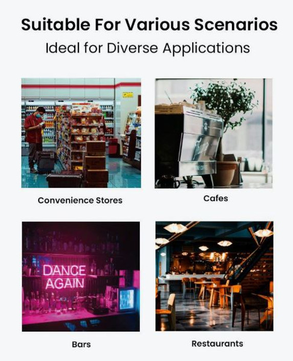 Double Glass Door Colourbond Upright Drink Fridge LG-580P