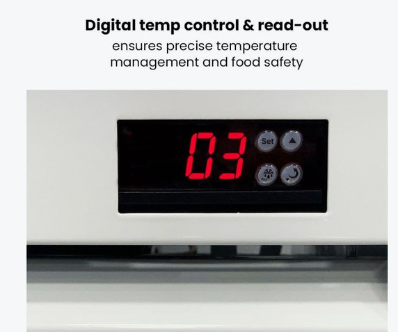 Thermaster Colourbond Upright Beverage Fridge 2 Doors White LG-1000P