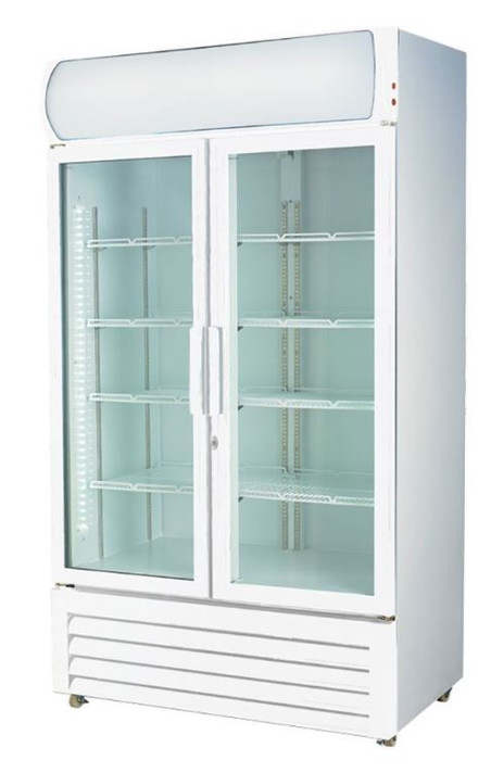 Thermaster Two Glass Door Colourbond Upright Drink Fridge LG-730P