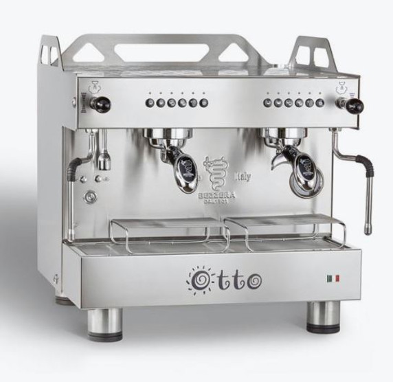 Bezzera OTTO Silver Compact 2 Group Espresso Machine BZOTTOCDE2IS1