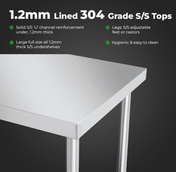 WB6-1500/A Stainless Steel Workbench