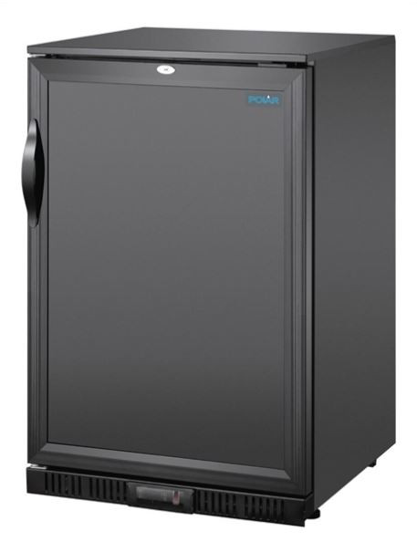 Polar GE997-A G-series 850mm Single Door Back Bar Cooler Solid Door 128 Ltr