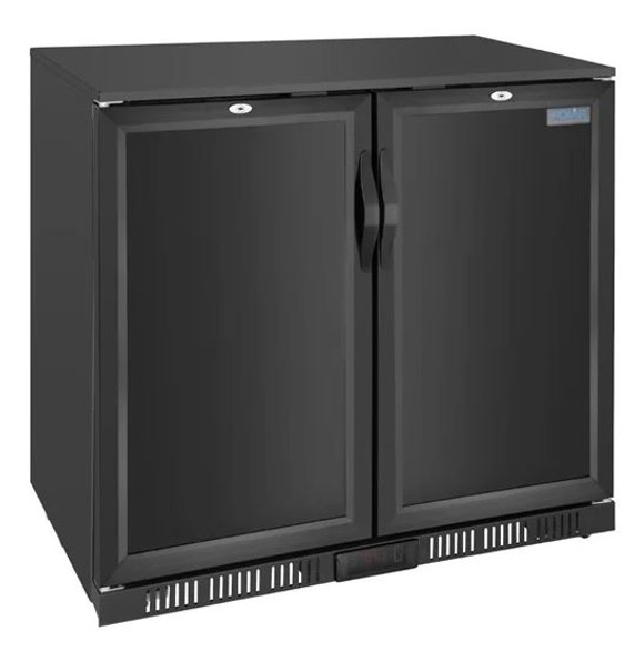 Polar GE998-A G-series 850mm Double Door Back Bar Cooler Solid Door 198 Ltr