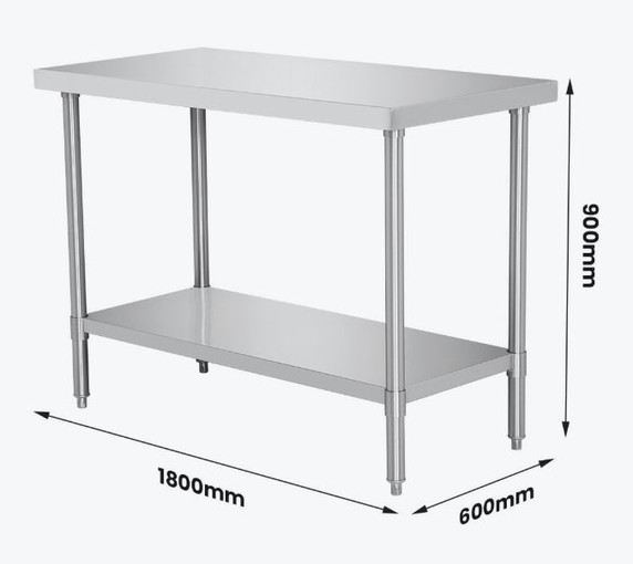 WB6-1800/A Stainless Steel Workbench