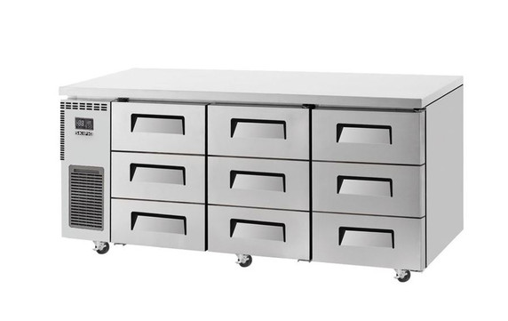 Skipio SUF18-3D-9 505L Under Counter 9 Drawer Freezer