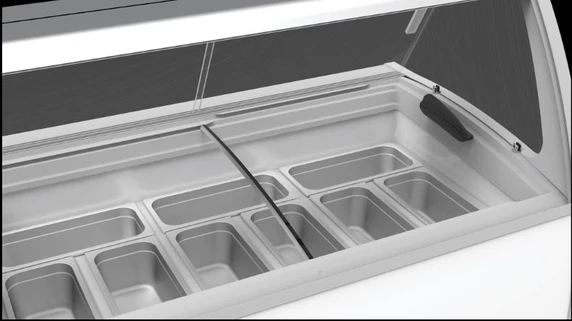 Exquisite SD415S2 Commercial Ice Cream Merchandiser Freezer