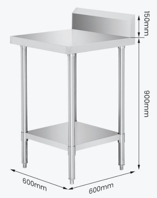 WBB6-0600/A Workbench with Splashback