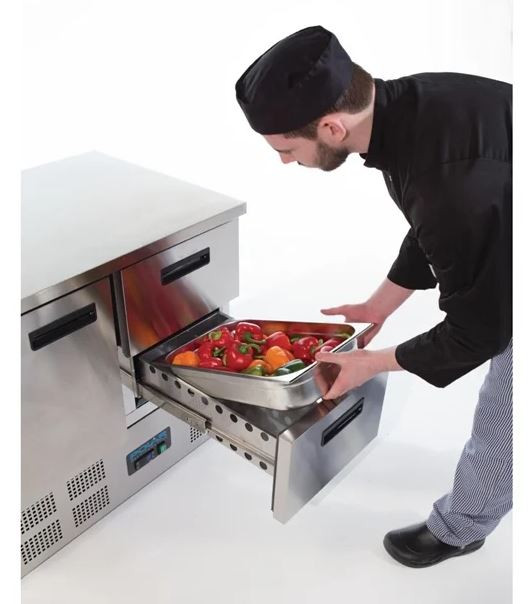 Polar U637-A G-Series 2 Drawer Counter Fridge 240Ltr