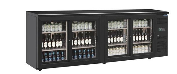 Polar CS103-A U-Series Four Door Back Bar Display Cooler