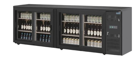 Polar CS103-A U-Series Four Door Back Bar Display Cooler
