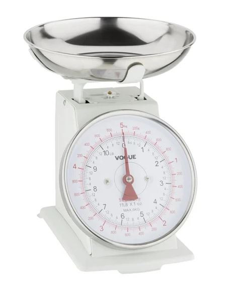 Vogue F172 Kitchen Scale Bowl Top 5Kg - Grad. 20g