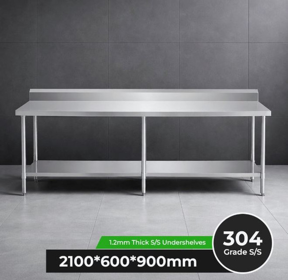 Modular System Workbench with Splashback - WBB6-2100/A