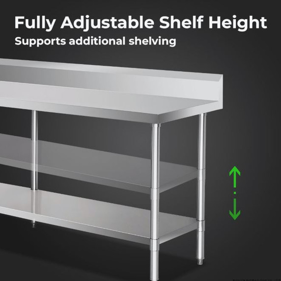 Modular System Workbench with Splashback - WBB6-2100/A