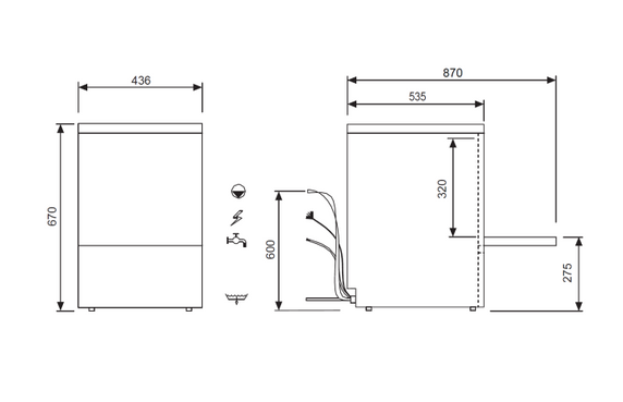 Eurowash EW340E - Commercial Glasswasher Eurowash EW340E - Commercial Glasswasher