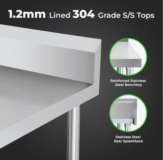 WBB6-2400/A Workbench with Splashback