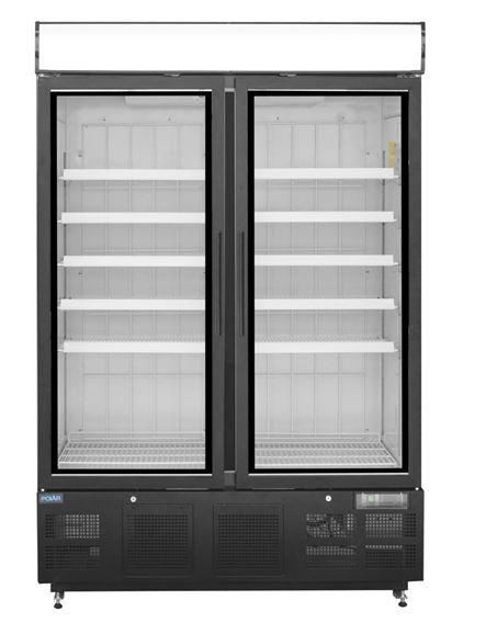 Polar GH429-A G-Series Upright Display Freezer 920Ltr Black
