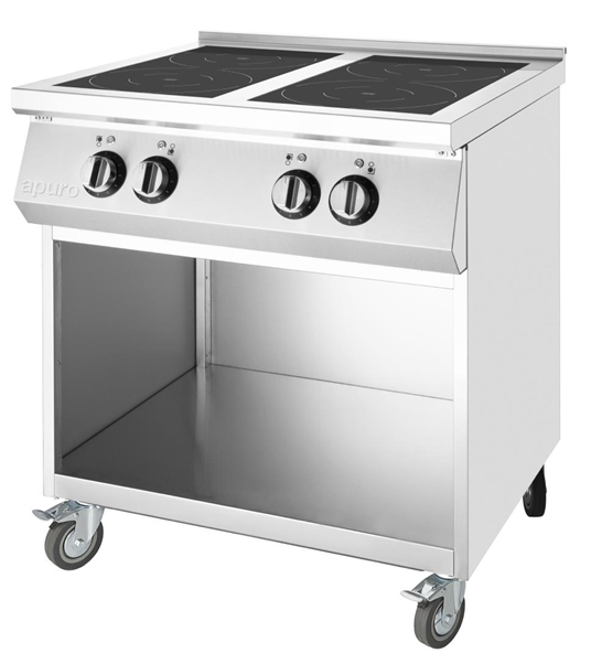 Apuro CU488-A Freestanding 4 Zone Induction Hob