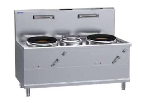 LUUS WV-1A1P1A Fo San Wok - 2 Air-Blast Burners & 1 Centre Pot LUUS WV-1A1P1A Fo San Wok - 2 Air-Blast Burners & 1 Centre Pot