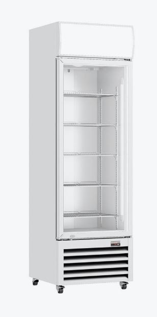 Thermaster 370L Single Glass Door Upright Drink Display Fridge | LG-370P