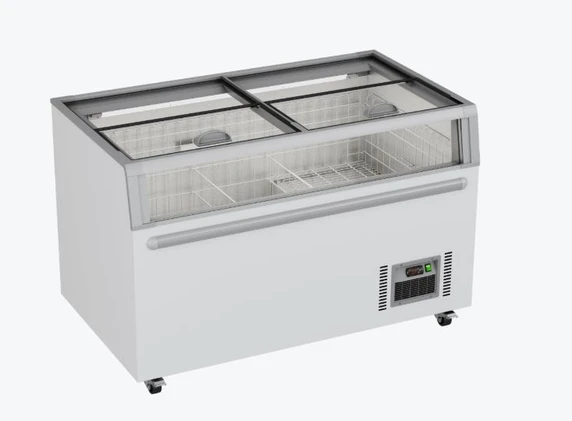 Thermaster ZCD-L145G 575L Supermarket Island Freezer | Glass Lids