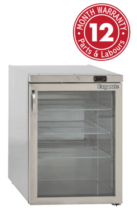 Exquisite MC200G 140 L One Glass Door Underbench Storage Refrigerator Exquisite MC200G 140 L One Glass Door Underbench Storage Refrigerator
