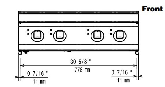 Zanussi 392278 EVO900 - 4 Zone Electric Induction Cooktop