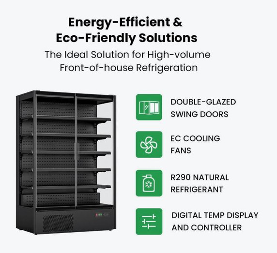 Thermaster Supermarket Panorama 2 Door Chiller Display DC-125B