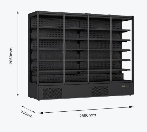Thermaster DC-250B 4-Door Panorama Supermarket Display Chiller (2,585L)