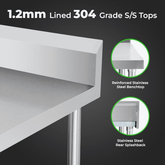 WBB7-1800/A Workbench with Splashback