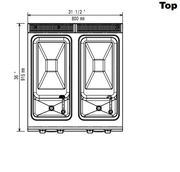 Zanussi 392411 EVO900 - 2 Wells Gas Pasta Cooker 40L