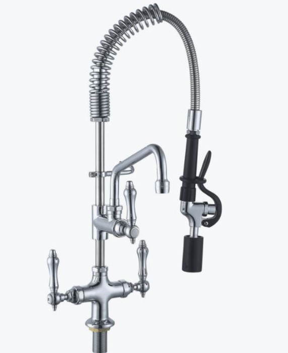 Sunmixer Pre Rinse Unit with Add-on Faucet and 152mm Swing Nozzle T98001MN-2C