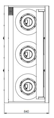 B+S K+ UFWWK-3 Gas Three Hole Gas Waterless Wok Table
