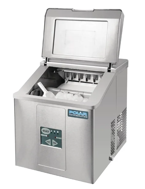 Polar CH479-A C-Series Commercial 15kg Countertop Manual-Fill Ice Machine (Stainless Steel)