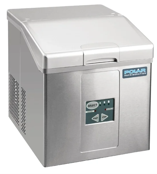 Polar CH479-A C-Series Commercial 15kg Countertop Manual-Fill Ice Machine (Stainless Steel)