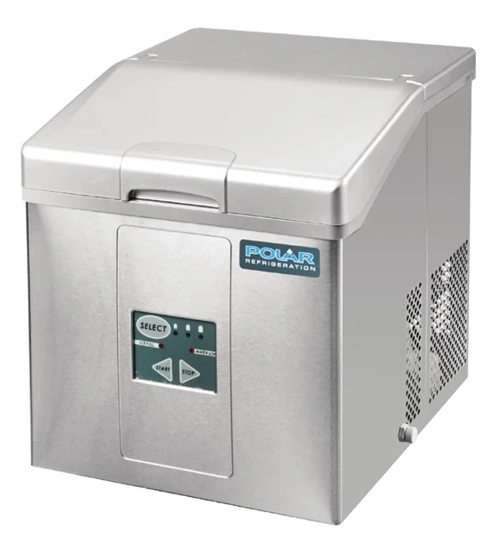Polar CH479-A C-Series Commercial 15kg Countertop Manual-Fill Ice Machine (Stainless Steel)