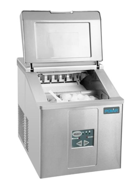 Polar CH479-A C-Series Commercial 15kg Countertop Manual-Fill Ice Machine (Stainless Steel)