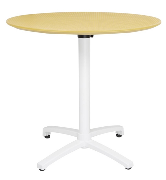 Bolero FT622 Folding PP Table 800mm - Mustard Yellow