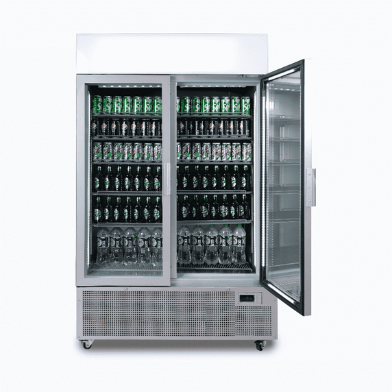 Bromic Vertical Display Chiller with Lightbox 1082 Lt Bromic Vertical Display Chiller with Lightbox 1082 Lt