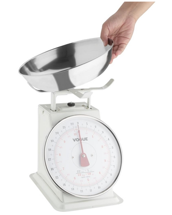 Vogue F174 Kitchen Scale Bowl Top 10kg - Grad. 50g Vogue F174 Kitchen Scale Bowl Top 10kg - Grad. 50g