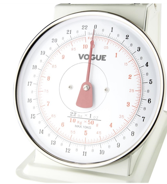 Vogue F174 Kitchen Scale Bowl Top 10kg - Grad. 50g Vogue F174 Kitchen Scale Bowl Top 10kg - Grad. 50g