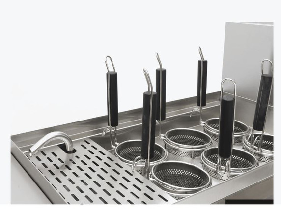 Gasmax V Pan Natural Gas 6 Baskets Pasta and Noodle Cooker