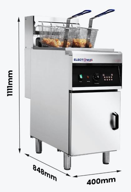 Electmax EF-28LE Commercial Electric Free-Standing Fryer – 28L Capacity