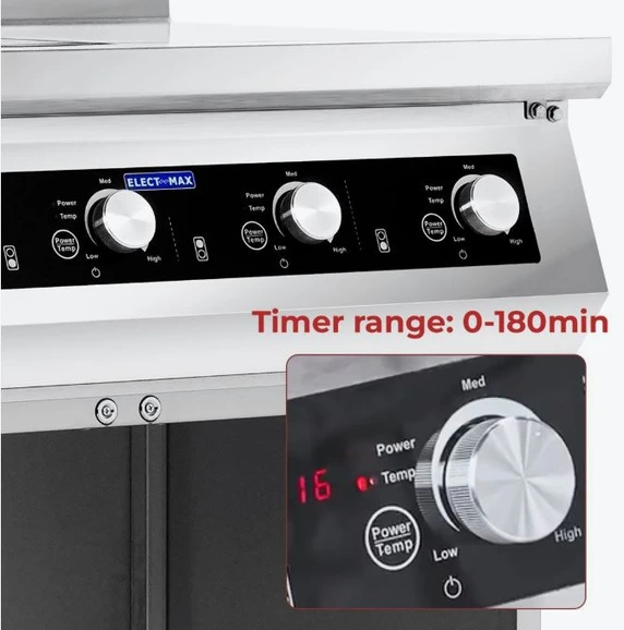Electmax 700 Series Induction 4-Burner Cooker with Splashback EIC7-800P