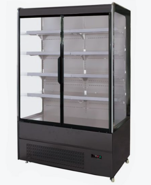 Bonvue 4 Shelves Open Chiller with Tempered Glass Doors - OD-1580P