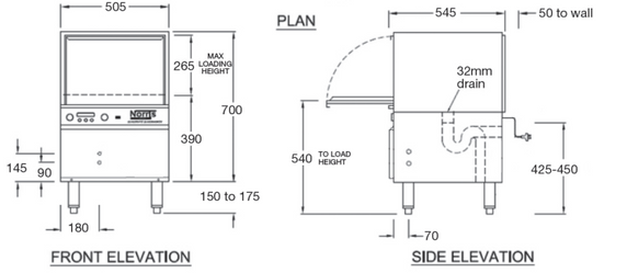 Norris Glassmate 15Amp Commercial Glasswasher 18-000 Norris Glassmate 15Amp Commercial Glasswasher 18-000
