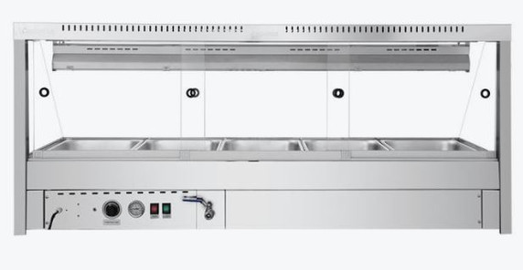 Bonvue Angled Countertop Wet and Dry Bain Marie BM17TC