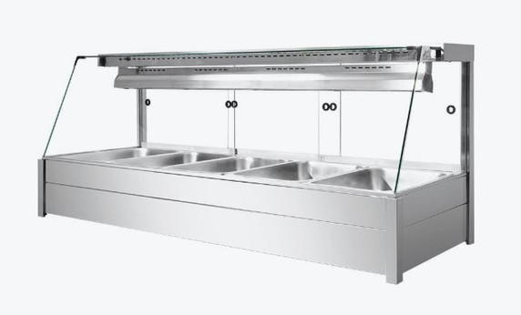 Bonvue Angled Countertop Wet and Dry Bain Marie BM17TC
